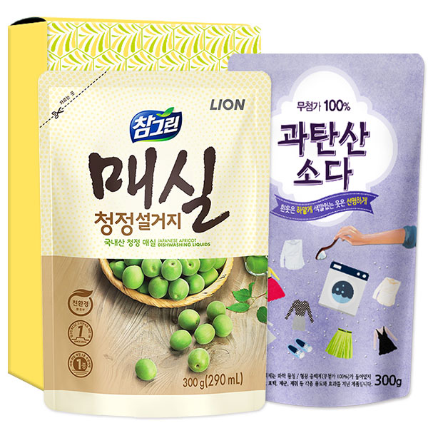 (친환경)참그린매실300리필 탑셰프과탄산표백제(2종)